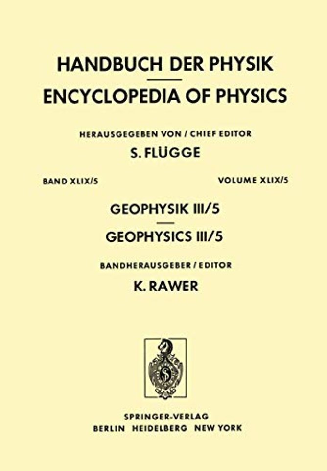 Geophysik III / Geophysics III