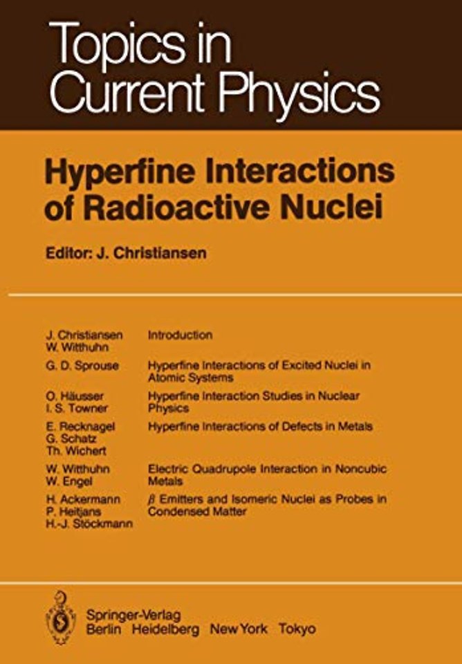 Hyperfine Interactions of Radioactive Nuclei