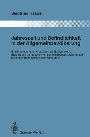 Jahreszeit und Befindlichkeit in der Allgemeinbevölkerung