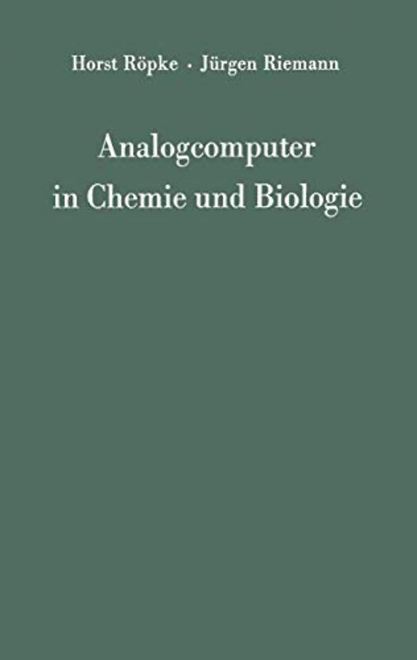 Analogcomputer in Chemie und Biologie