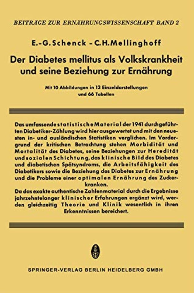 Der Diabetes Mellitus als Volkskrankheit und seine Beziehung zur Ernährung