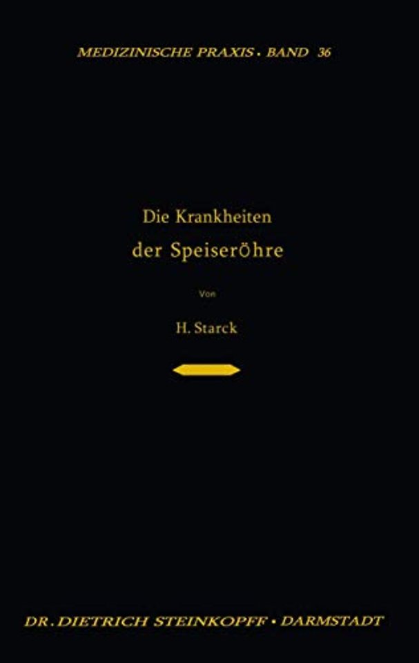 Die Krankheiten der Speiseröhre