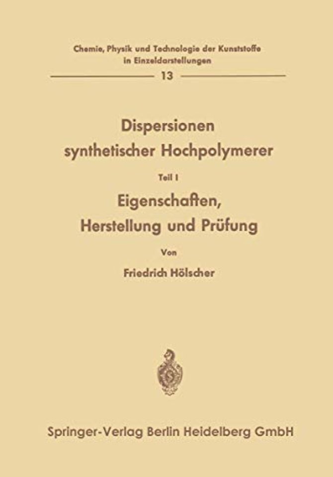 Dispersionen synthetischer Hochpolymerer