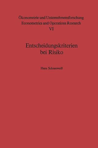 Entscheidungskriterien bei Risiko