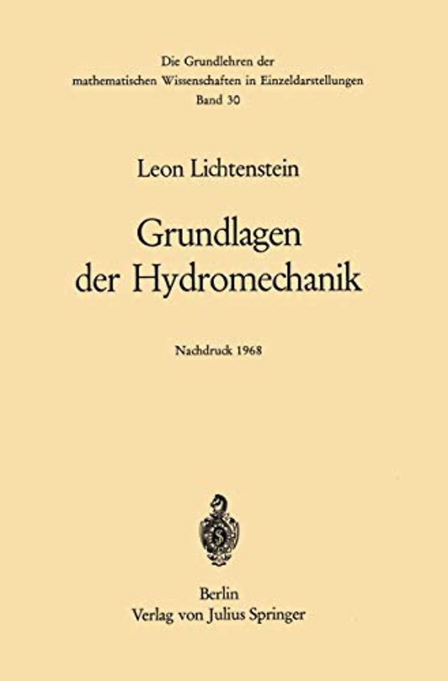 Grundlagen der Hydromechanik