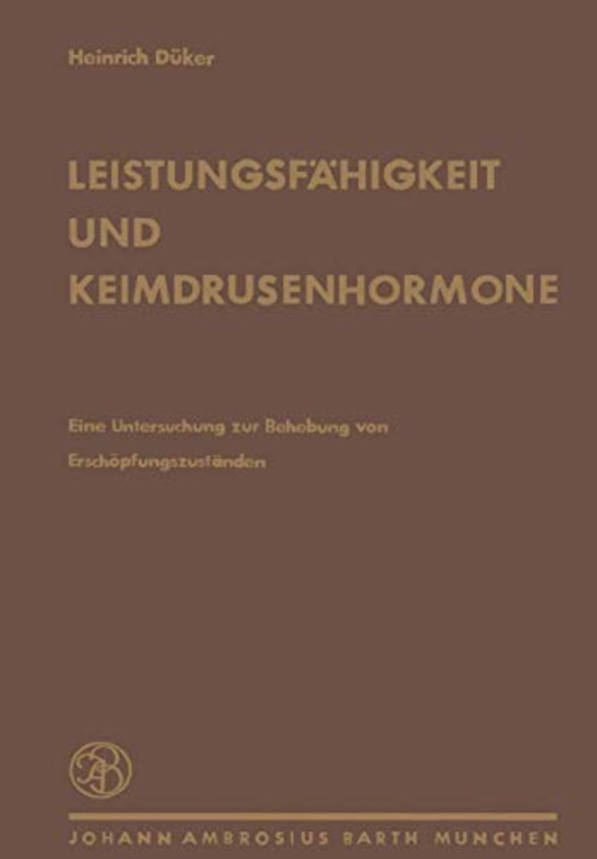 Leistungsfähigkeit und Keimdrüsenhormone