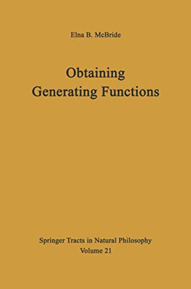 Obtaining Generating Functions