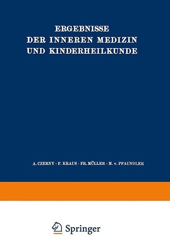 Ergebnisse der Inneren Medizin und Kinderheilkunde