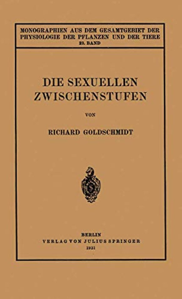 Die Sexuellen Zwischenstufen