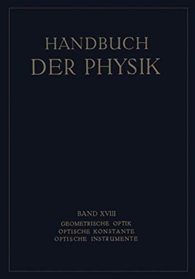 Geometrische Optik. Optische Konstante. Optische Instrumente