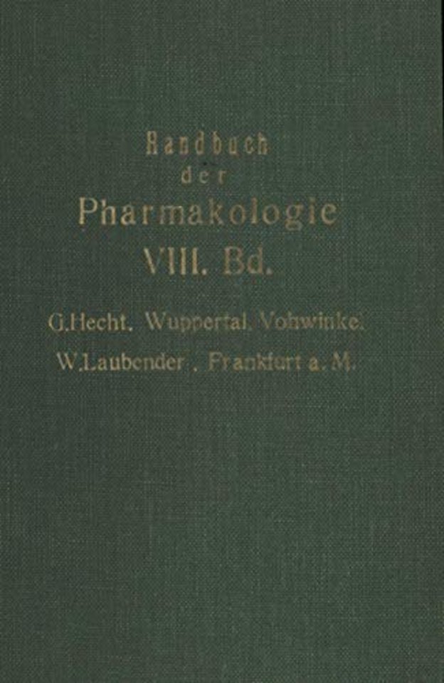 Handbuch der Experimentellen Pharmakologie