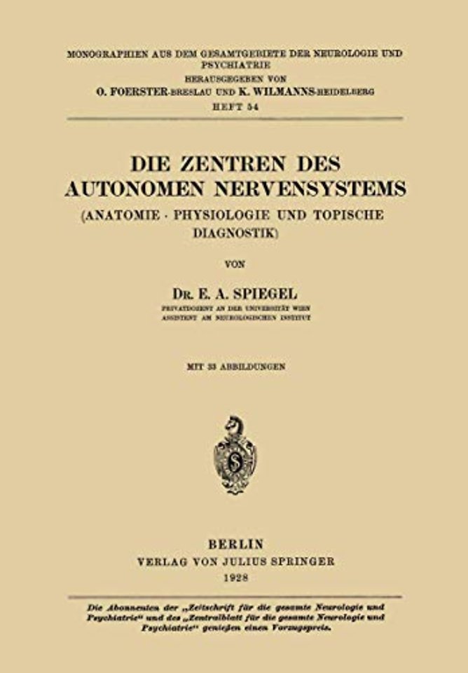 Die Zentren des autonomen Nervensystems