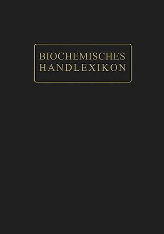 Biochemisches Handlexikon