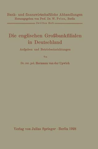Die englischen Großbankfilialen in Deutschland