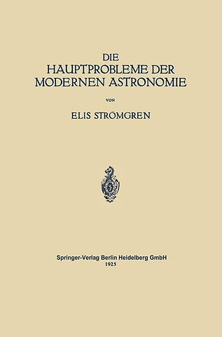 Die Hauptprobleme der Modernen Astronomie