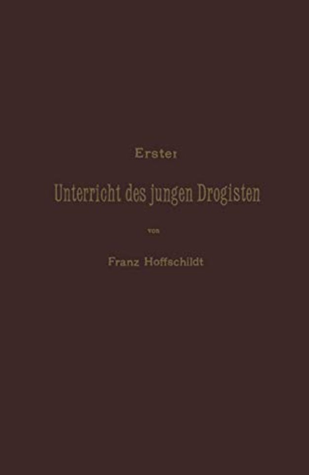 Erster Unterrieht des jungen Drogisten