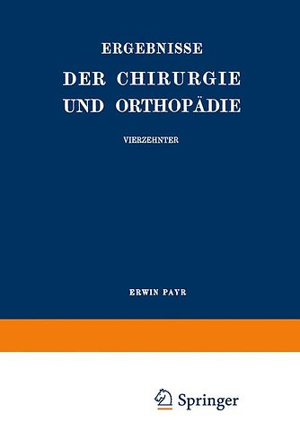 Ergebnisse der Chirurgie und Orthopädie