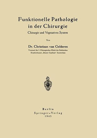 Funktionelle Pathologie in der Chirurgie