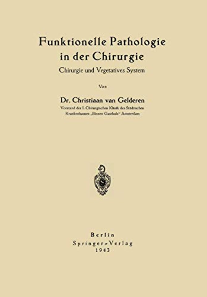 Funktionelle Pathologie in der Chirurgie
