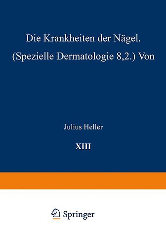 Die Krankheiten der Nägel