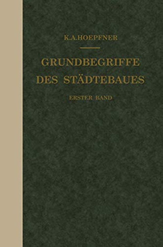 Grundbegriffe des Städtebaues