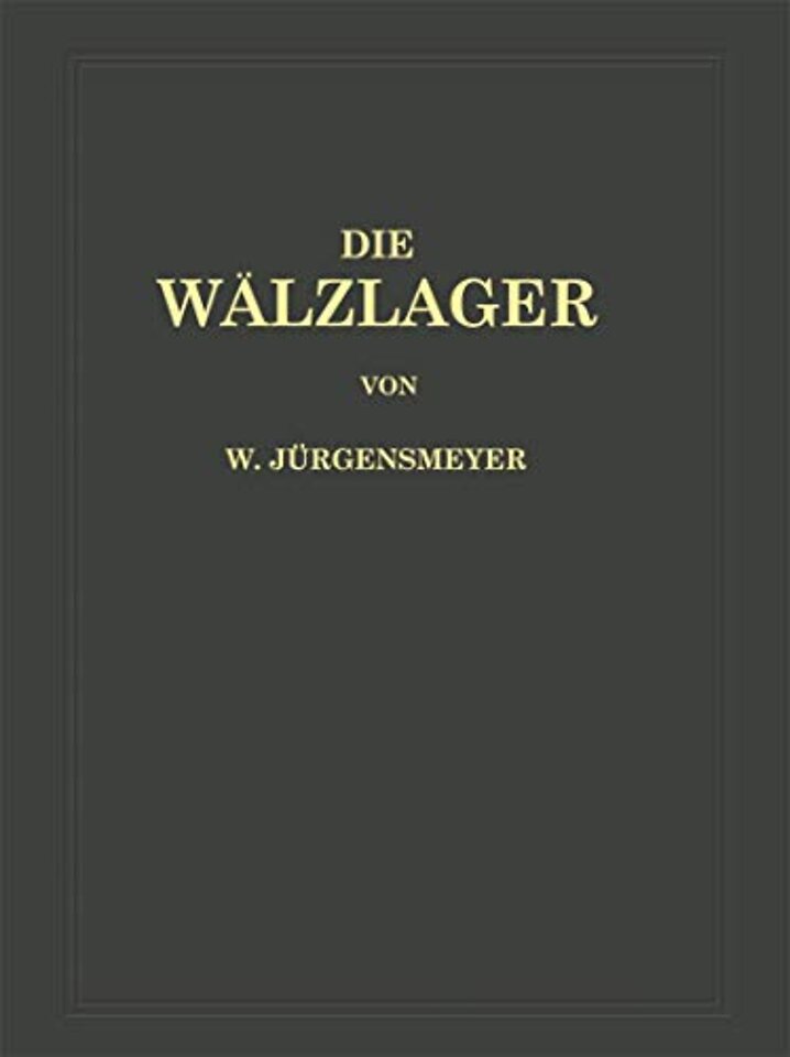 Die Wälzlager