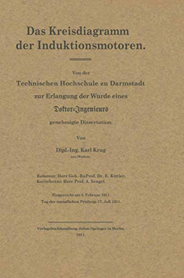 Das Kreisdiagramm der Induktionsmotoren