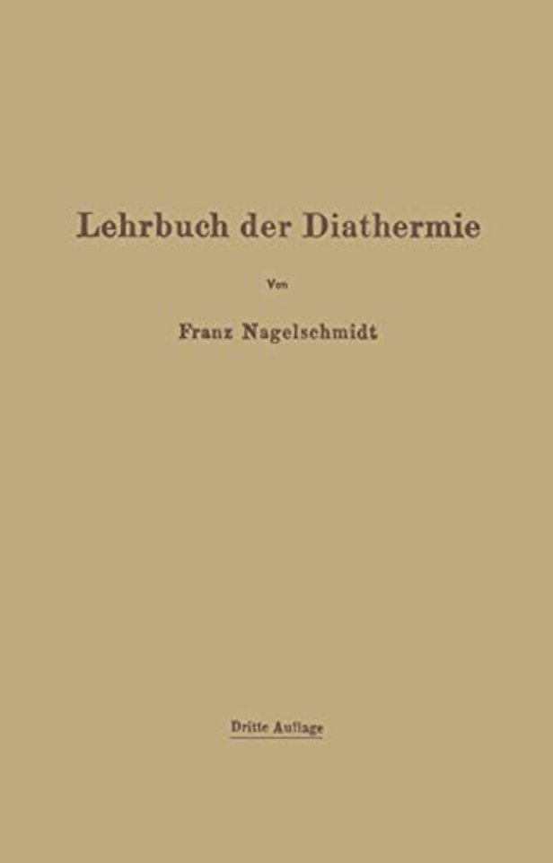 Lehrbuch der Diathermie