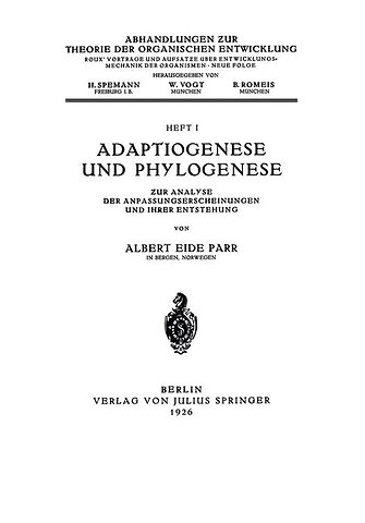 Adaptiogenese und Phylogenese