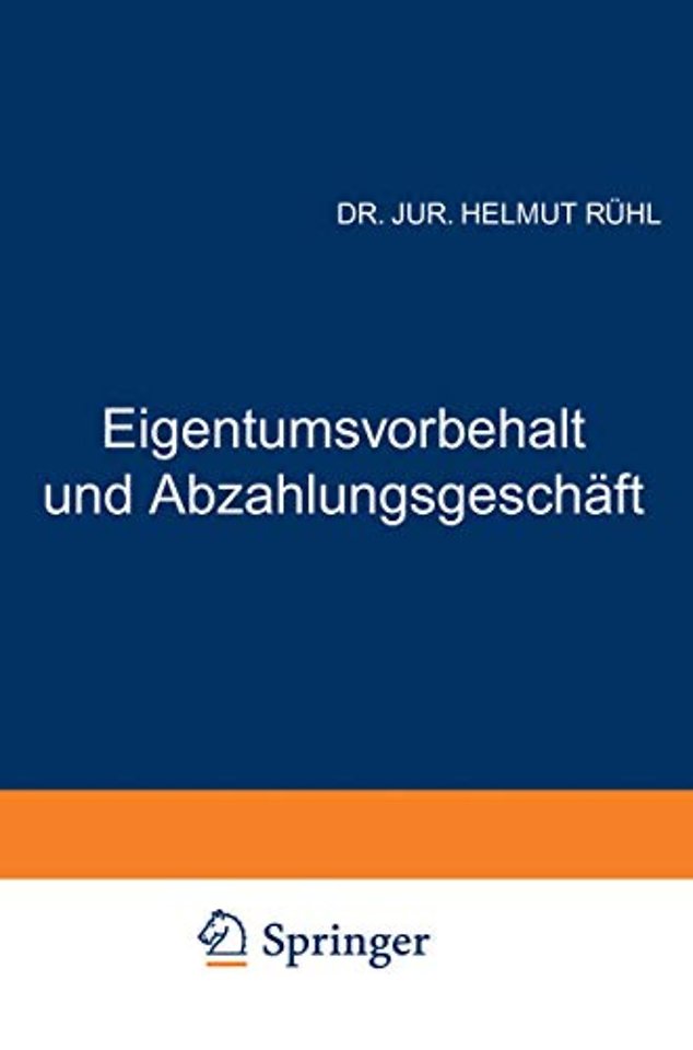 Eigentumsvorbehalt und Abzahlungsgeschäft