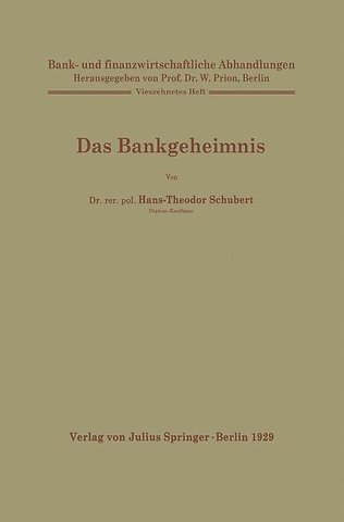 Das Bankgeheimnis