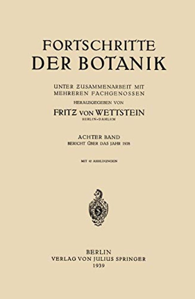 Fortschritte der Botanik
