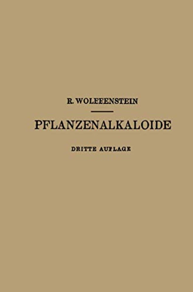 Die Pflanzenalkaloide