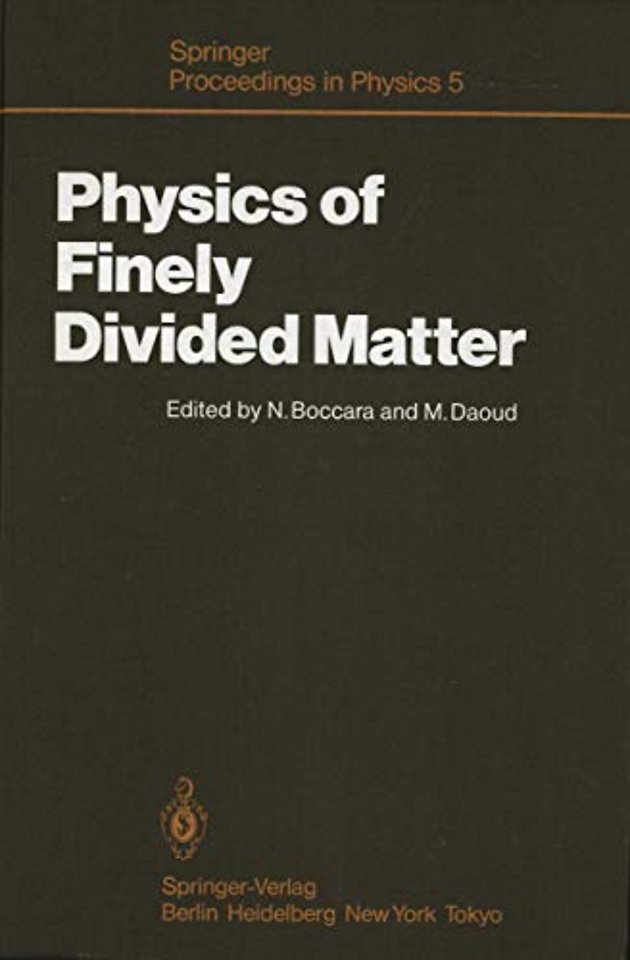 Physics of Finely Divided Matter