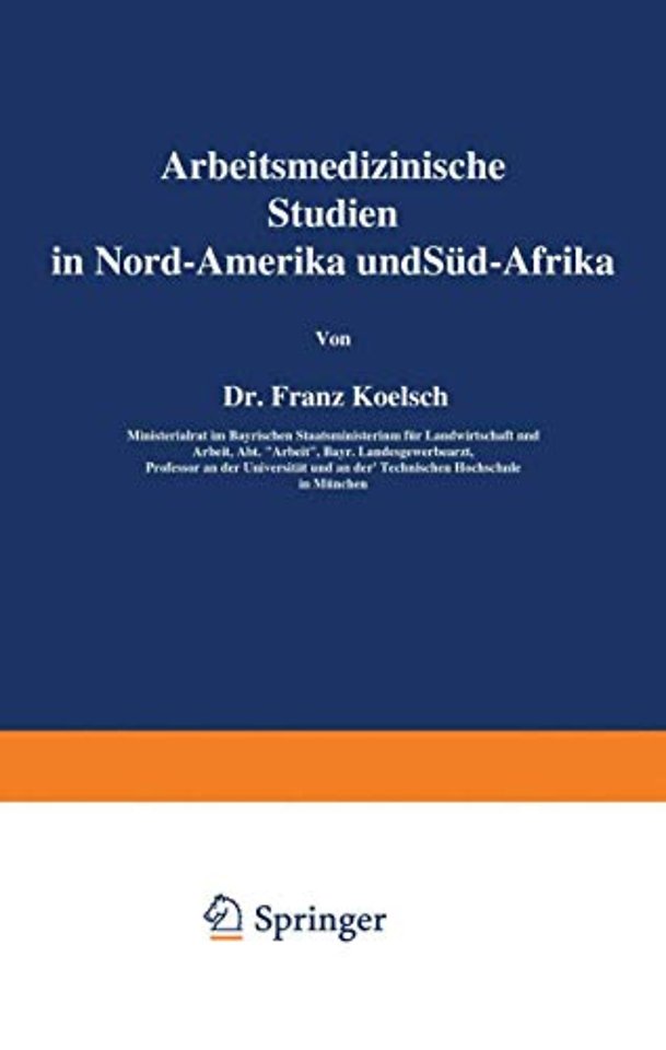 Arbeitsmedizinische Studien in Nord-Amerika und Süd-Afrika