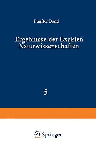 Ergebnisse der Exakten Naturwissenschaften