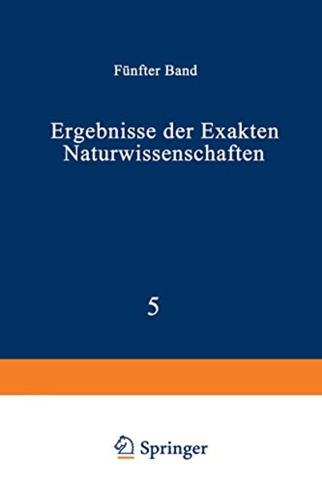 Ergebnisse der Exakten Naturwissenschaften