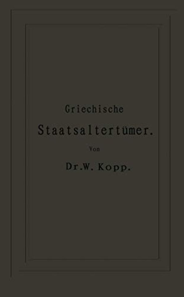 Griechische Staatsaltertümer