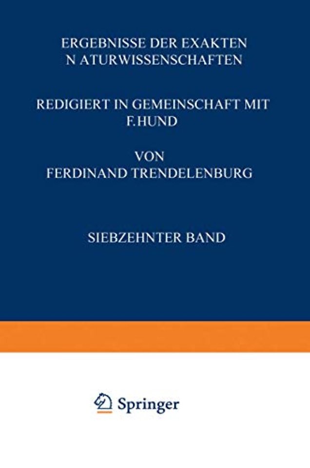 Ergebnisse der Exakten Naturwissenschaften