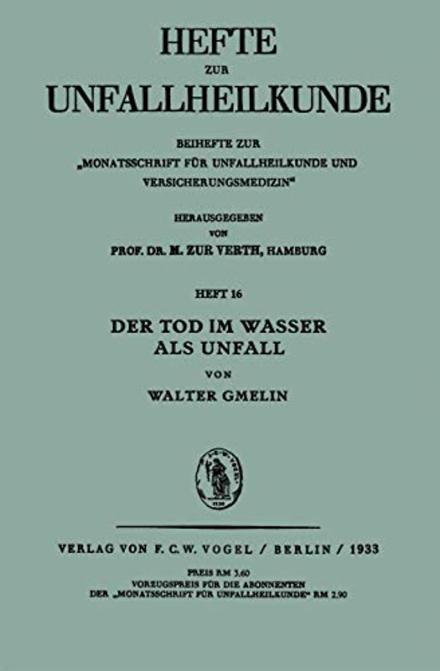 Der Tod im Wasser als Unfall