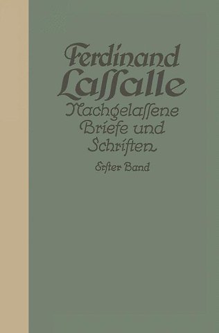 Briefe von und an Lassalle bis 1848