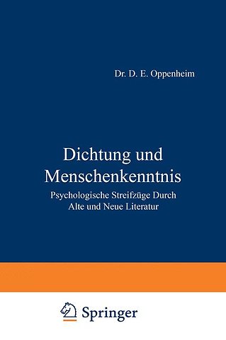 Dichtung und Menschenkenntnis