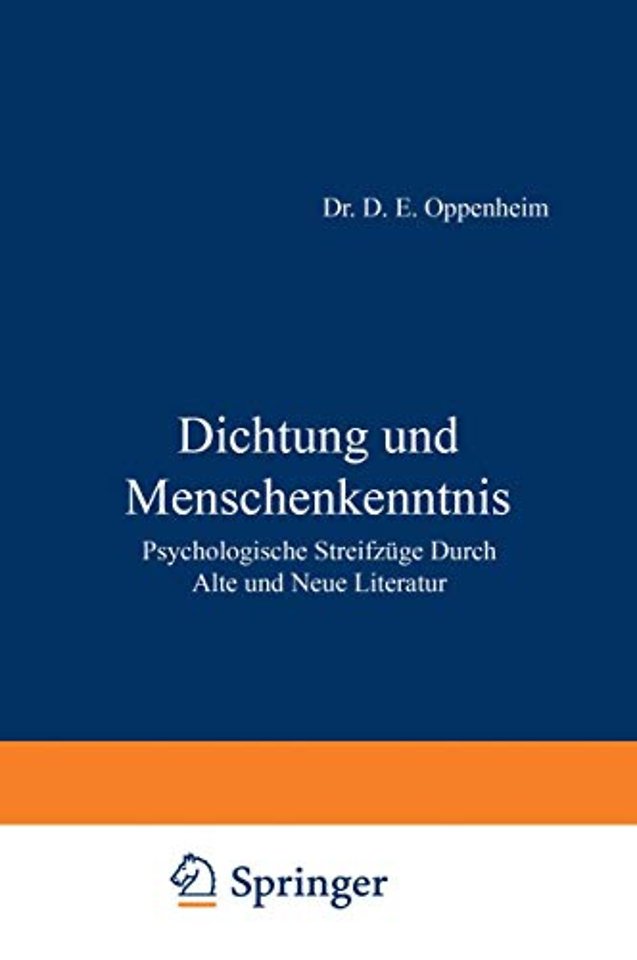 Dichtung und Menschenkenntnis