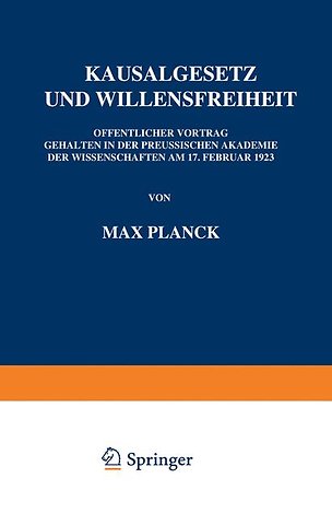 Kausalgesetz und Willensfreiheit