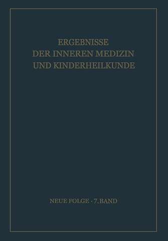 Ergebnisse der Inneren Medizin und Kinderheilkunde