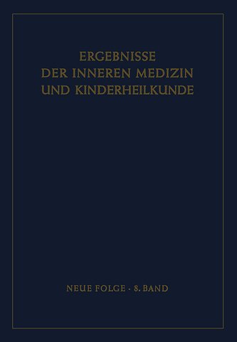 Ergebnisse der Inneren Medizin und Kinderheilkunde