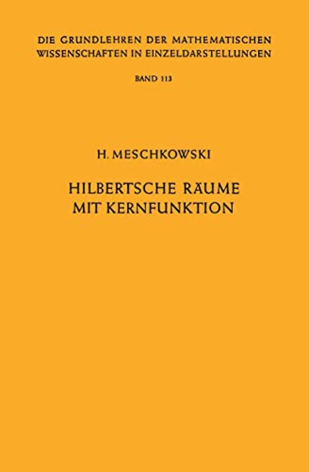 Hilbertsche Räume mit Kernfunktion