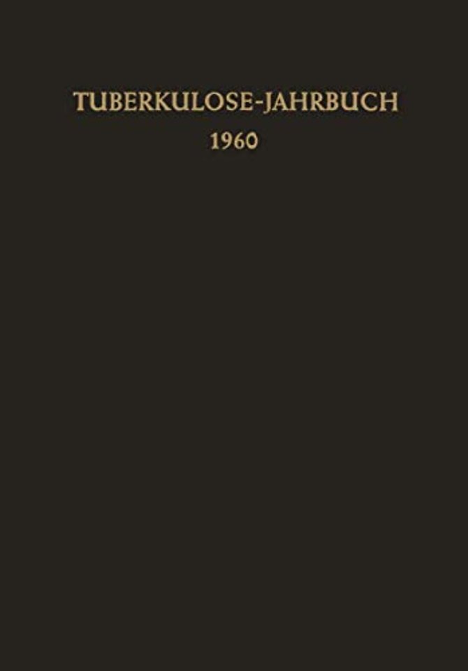 Tuberkulose-Jahrbuch 1960