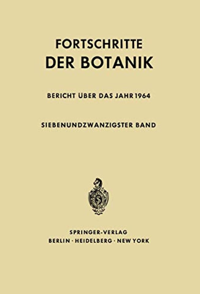 Fortschritte der Botanik