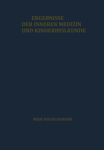 Ergebnisse der Inneren Medizin und Kinderheilkunde